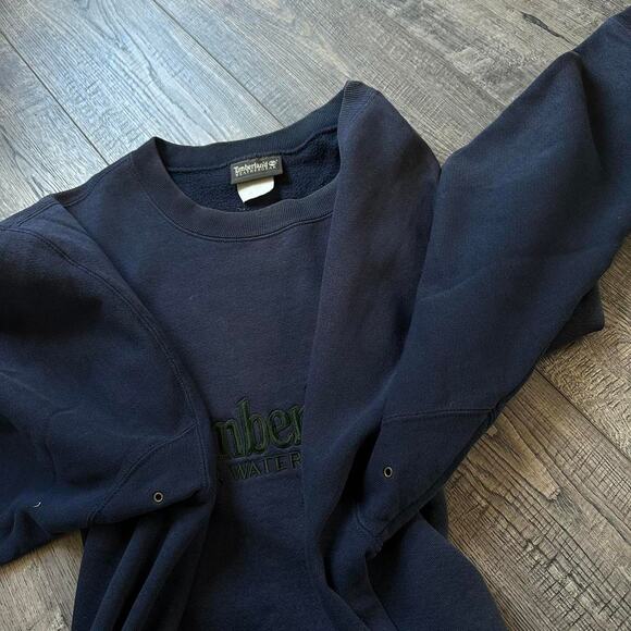 Vintage 90s Timberland Cotton Logo Sweatshirt Crewneck - Picture 4 of 8